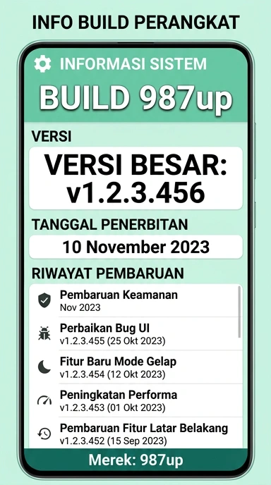 Riwayat Versi 987up untuk Pengguna Android