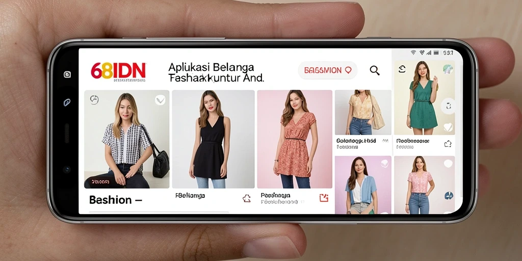 Tampilan antarmuka aplikasi 68IDN yang modern dan stylish.