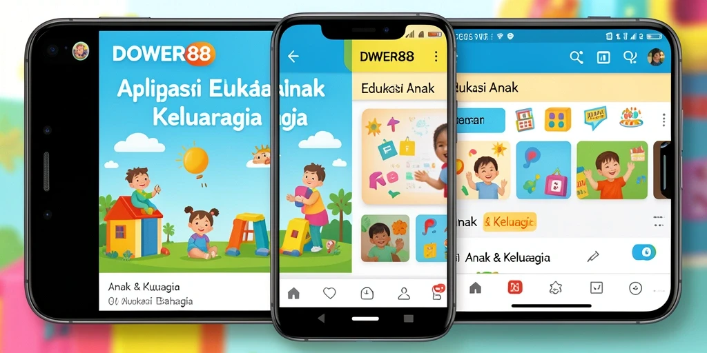Screenshot utama DOWER88 menampilkan antarmuka pembelajaran yang ceria dan interaktif.