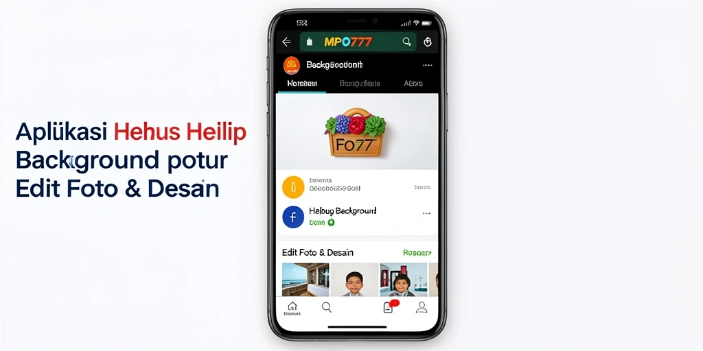 Antarmuka MPO777 untuk menghapus latar belakang dengan mudah.